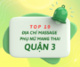 Top 10 Địa Chỉ Massage Cho Phụ Nữ Mang Thai Quận 3 Tốt Nhất
